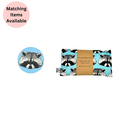 Melamine Blue Racoon Coaster (round) - Matching Items - Homeware Gift