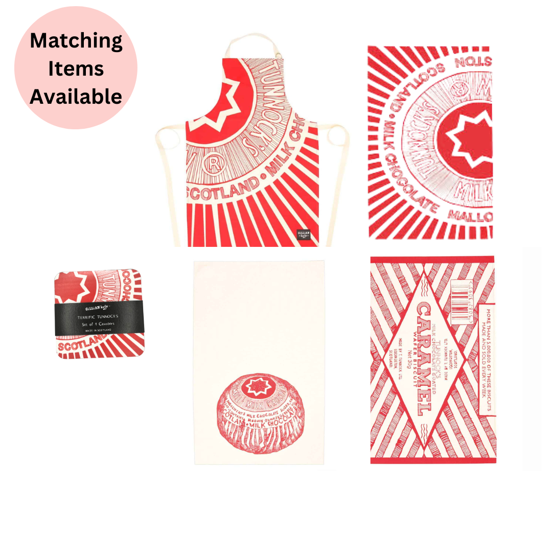 Tea Cake Rapper 100% Cotton Tunnock's Caramel Wafer Tea Towel, Scottish Gift – Eclectic ...