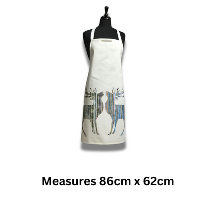 Silver Stag Apron - 86 Cm X 62 Cm - Gift Idea