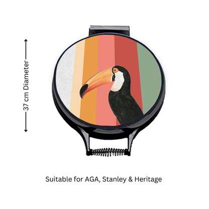 Toucan Rainbow Chef's Pads For Aga - Detail Shot - Colourful Close-up