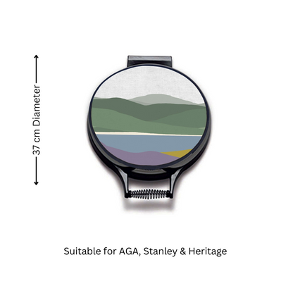 Heather, Hills & Gorse Countryside Chef's Pads For Aga - Back View - Gift Idea