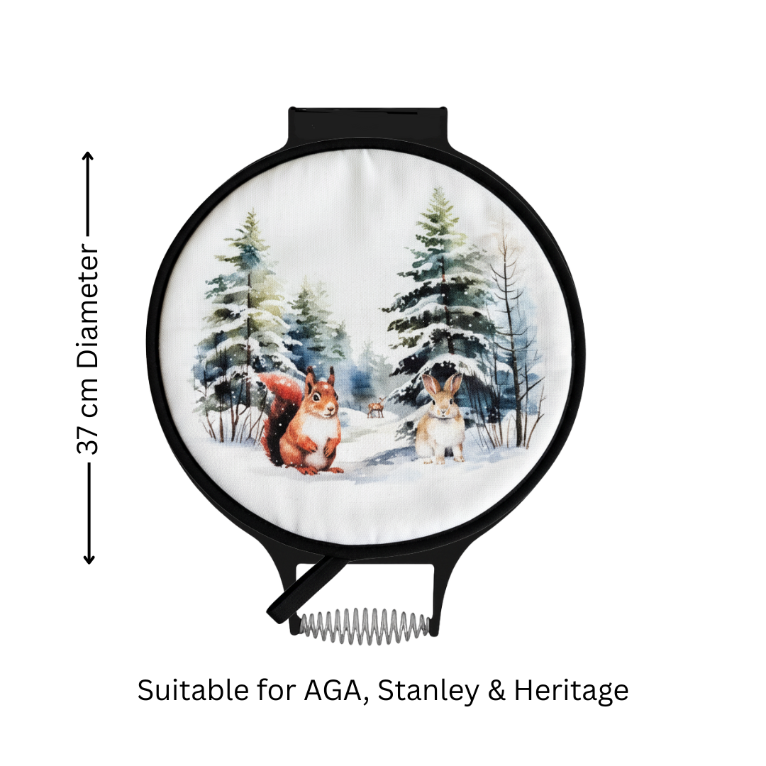 Winter Woodland Animals Chef’s Pad for AGA - Single Chef's Pad