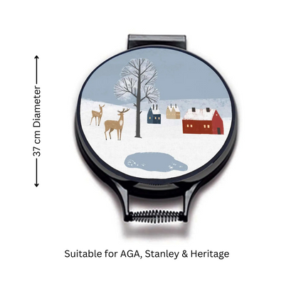 Winter Wonderland Fox Chef's Pads For Aga - Alternate Angle - Homeware Gift