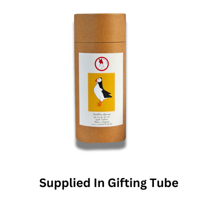 Yellow Puffin Apron - Back View - Gift Idea