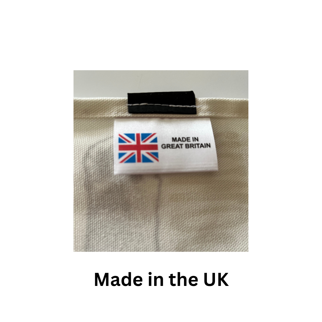 UK Made 100% Cotton Funny Cat Tea Towel