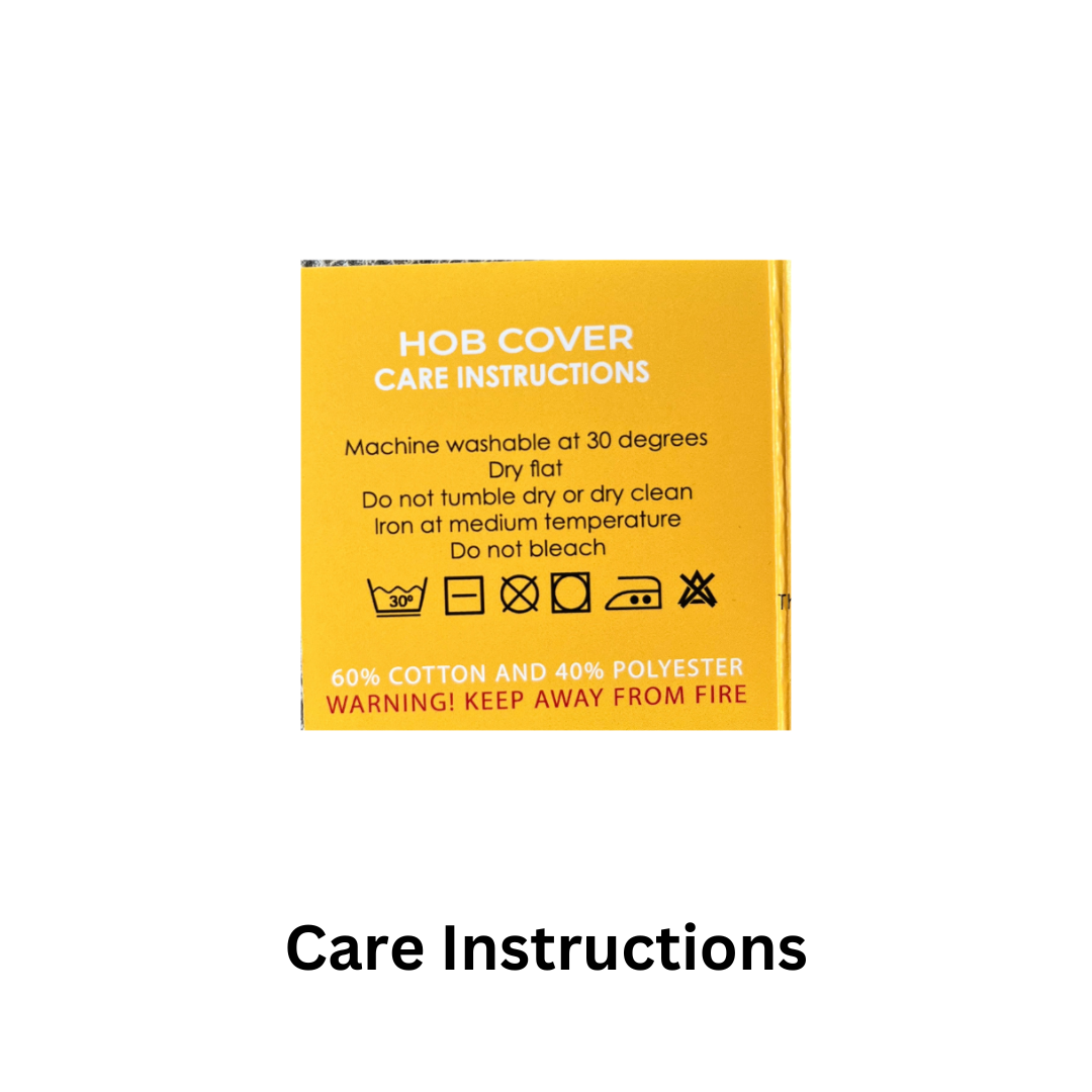 AGA Chef Pads Care Instrutions
