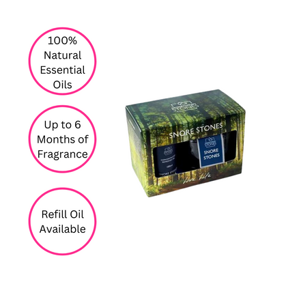 Essential Oil Aromatherapy Snore Stones Gift Set - 100% Natural Essential Oils - A Joyful Addition To Any Kitchen