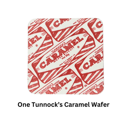Set Of 4 Tunnock's Coasters - Tunnock's Caramel Wafer - Gift Idea